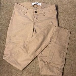 Beige hollister skinny jeans